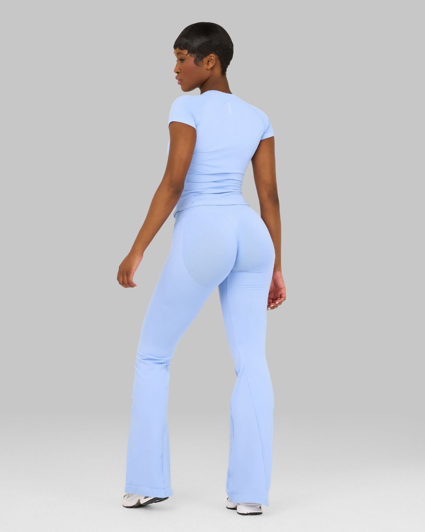 V-Waist Flared Leggings | Glacier