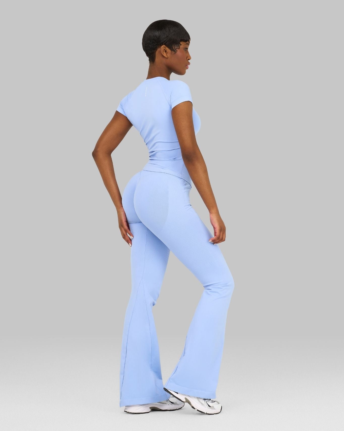 V-Waist Flared Leggings | Glacier