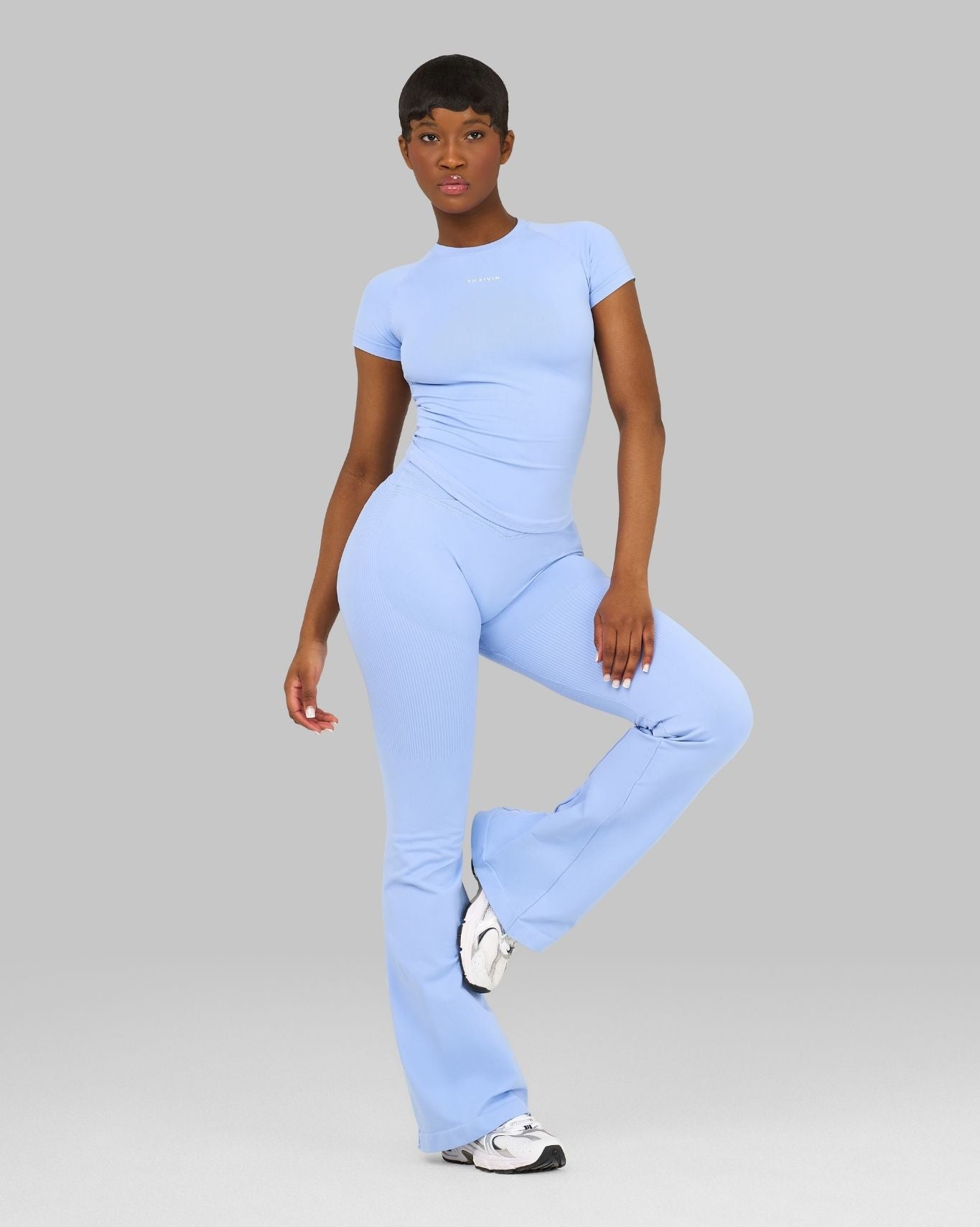 V-Waist Flared Leggings | Glacier